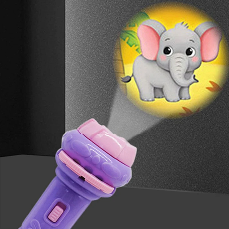 

Flashlight Projector Torch Lamp Toy Cute Cartoon Creativity Toy Torch Lamp Flashlight Projector Toy Baby Sleeping Story Book