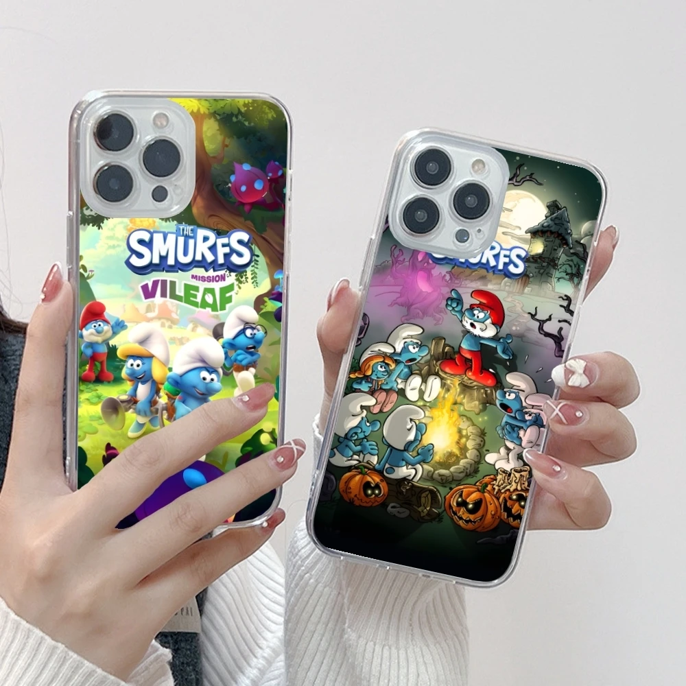 Smurfs Smurfette Smart Чехол для мобильного телефона iPhone 16 15 14 13 12 11 X XR XS 8 Pro Max Plus
