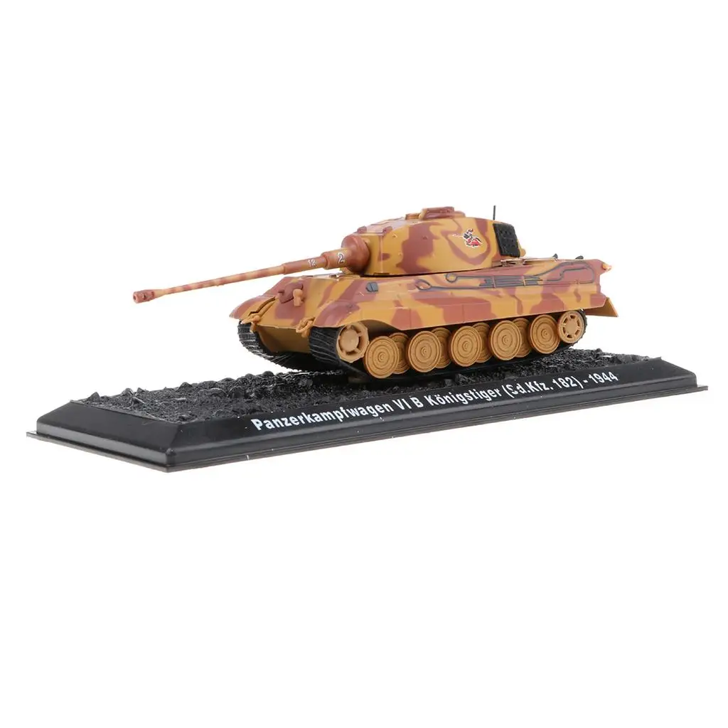 

Model 1:72 PzKpfw VI B Kingtiger-1944 Diecast Tank Toy Showcase Display