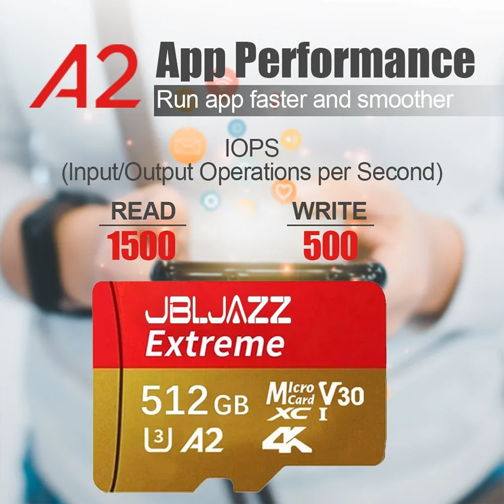 Фото Оригинальная карта памяти Extreme PRO Micro SD UHS-I 64GB 128GB 256GB 512GB V30 A2, карта памяти 4K UHD TF для дронов, камер и Nintendo Switch. №2