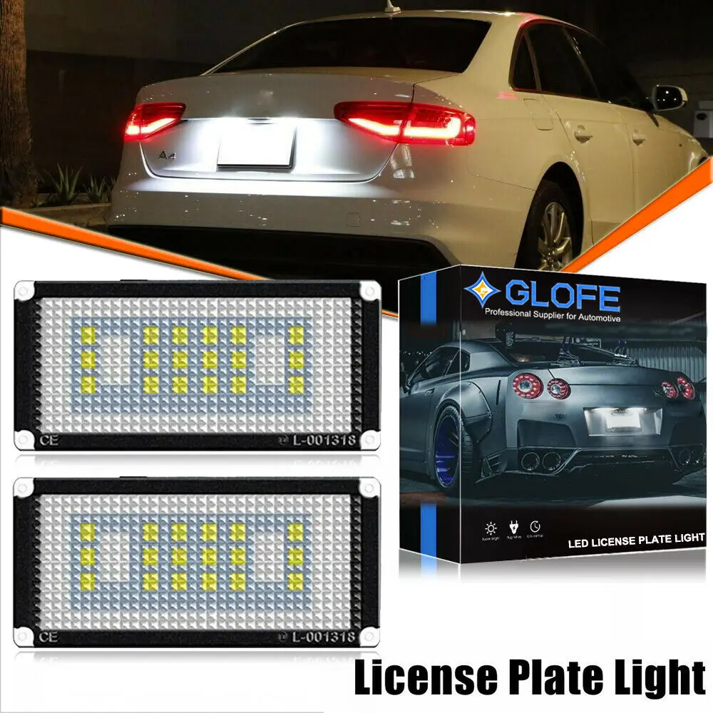 Белые светодиодные лампы без ошибок для номерного знака Bmw E46 2D 2004-2006