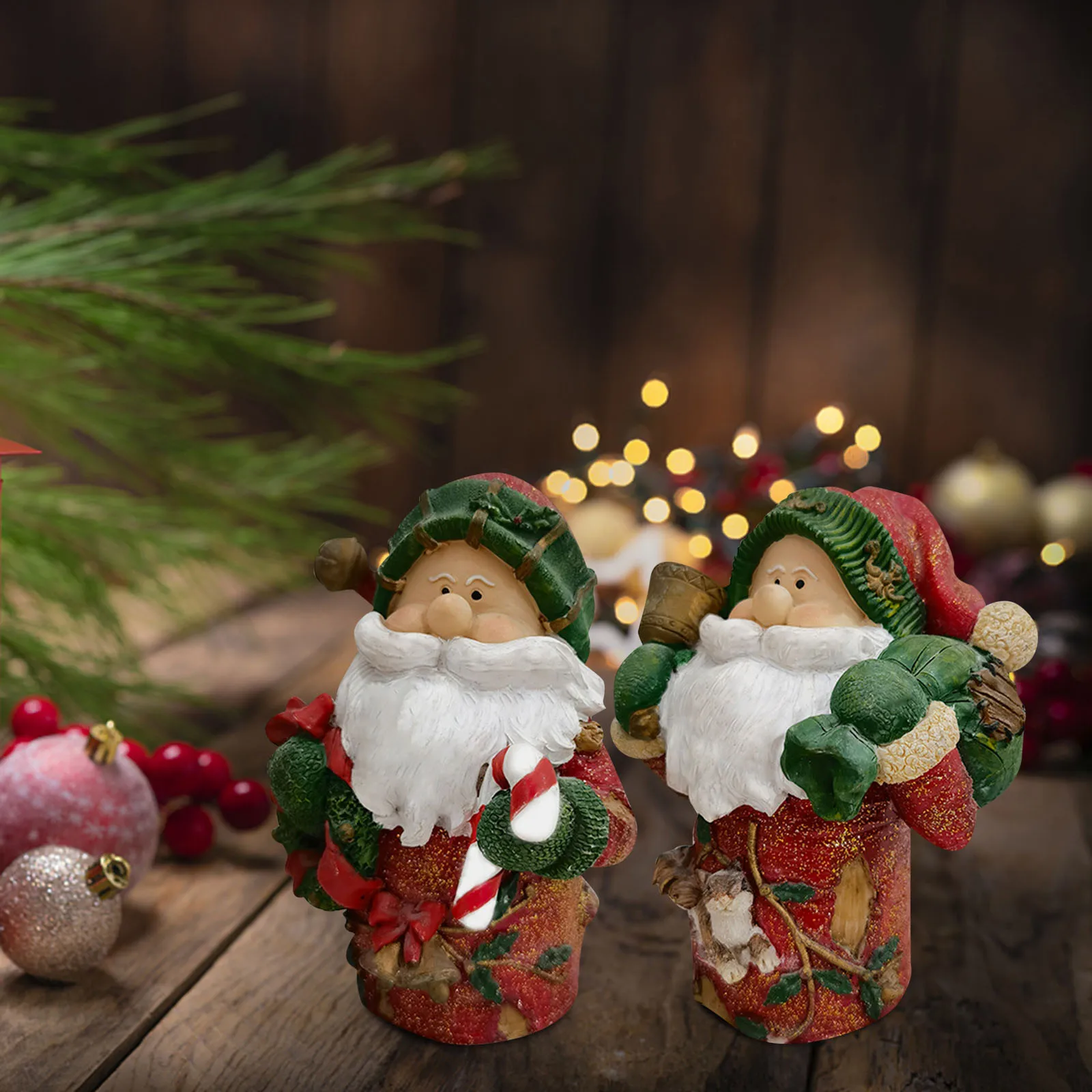 

Fun Christmas Ornament Christmas Home Office Desk Ornament Decoration Christmas Resin Craft Small Glam Christmas Decorations