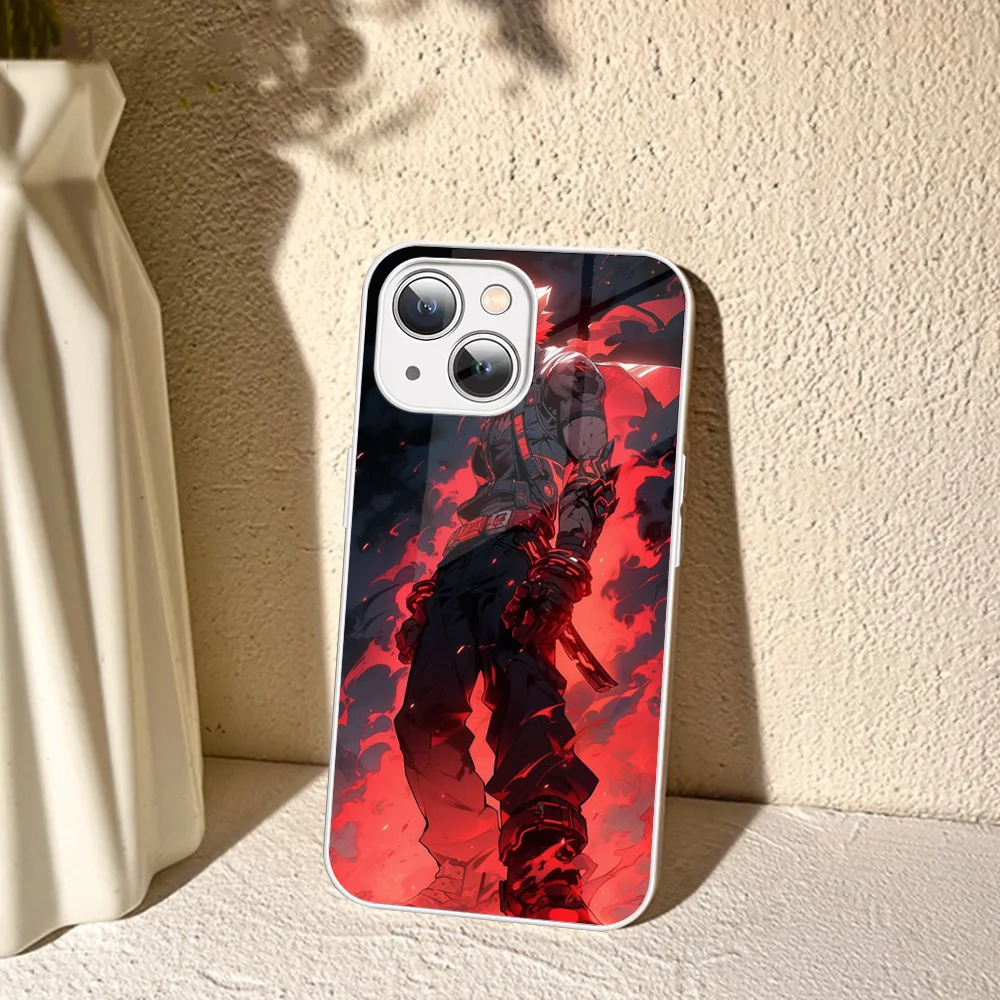 Cartoon B-Bakugo K-Katsuki Phone Case For IPhone 14 13 12 Mini 11 Pro XS Max X XR Plus Tempered Glass Cover