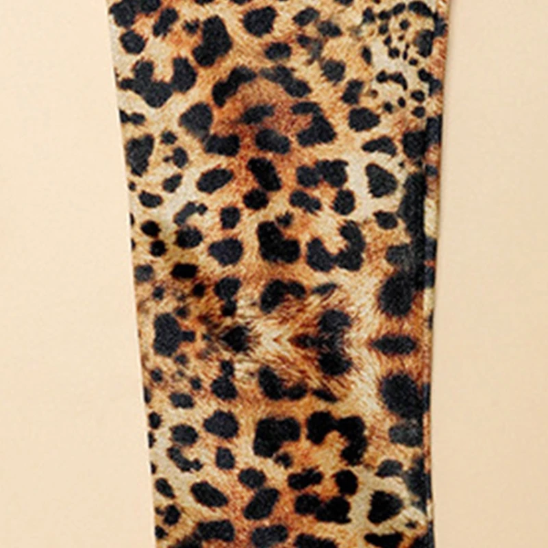 Новый стиль модные перчатки женские элегантные этикетные с леопардовым принтом