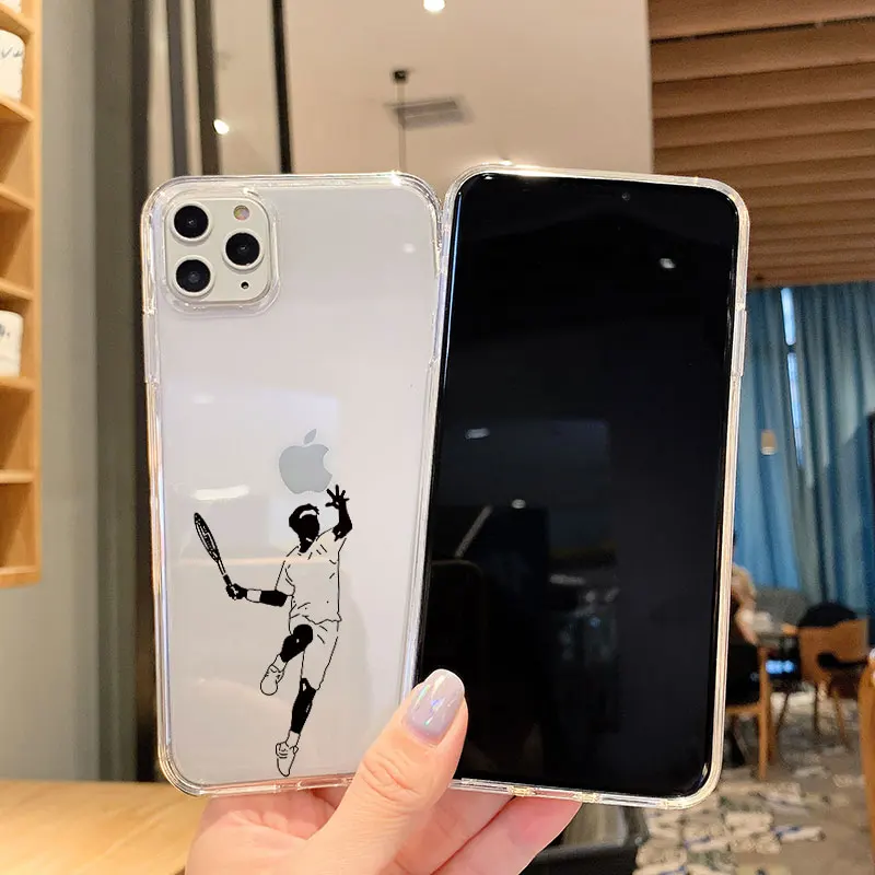 Baseball Football Tennis Sports Soft TPU Phone Case for Iphone 11 12 13 14 Pro Max Mini 6 6S 7 8 Plus 5S SE 2020 X XR XS Fundas