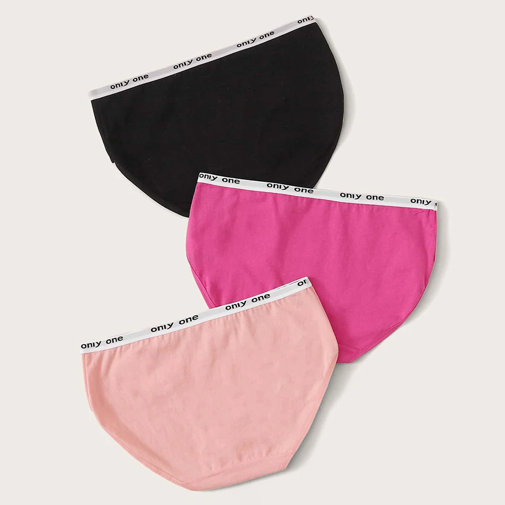 Женские трусики со средней посадкой из полиэстера