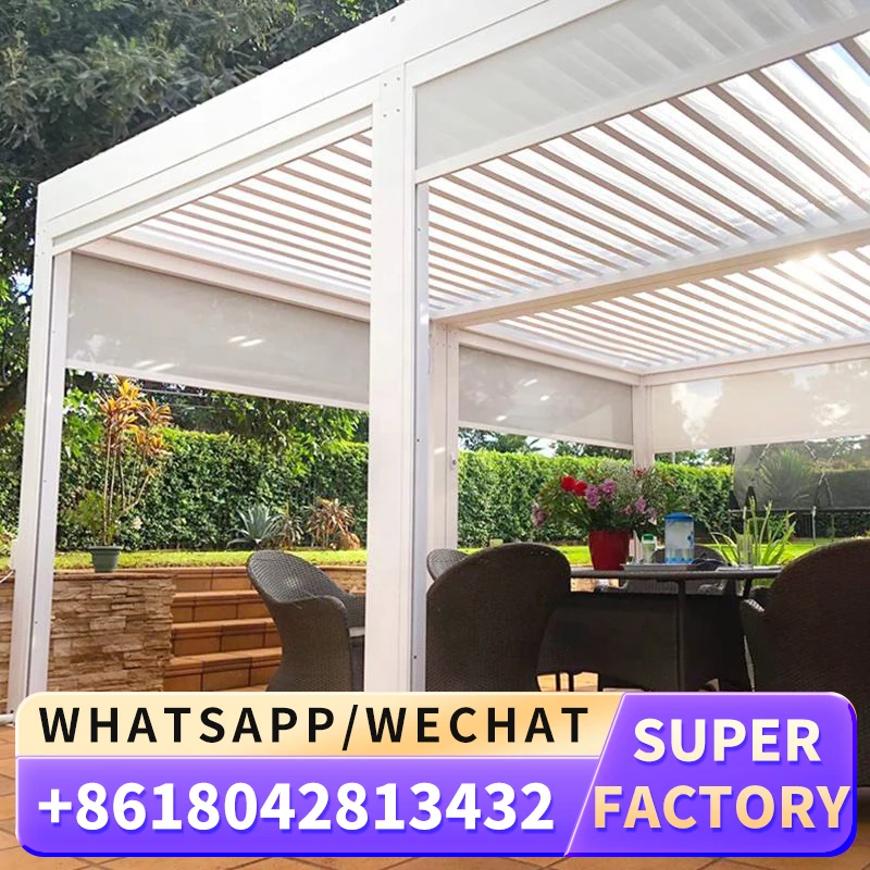 Ресторанный сад Деревянный Цветной павильон навес укрытие тент