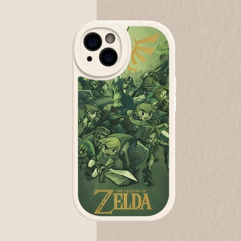 Чехол для телефона Z-Zelda из жесткой кожи iPhone 16 15 14 13 12 Mini 11 Pro Max Xs X Xr 7 8 Plus Fundas