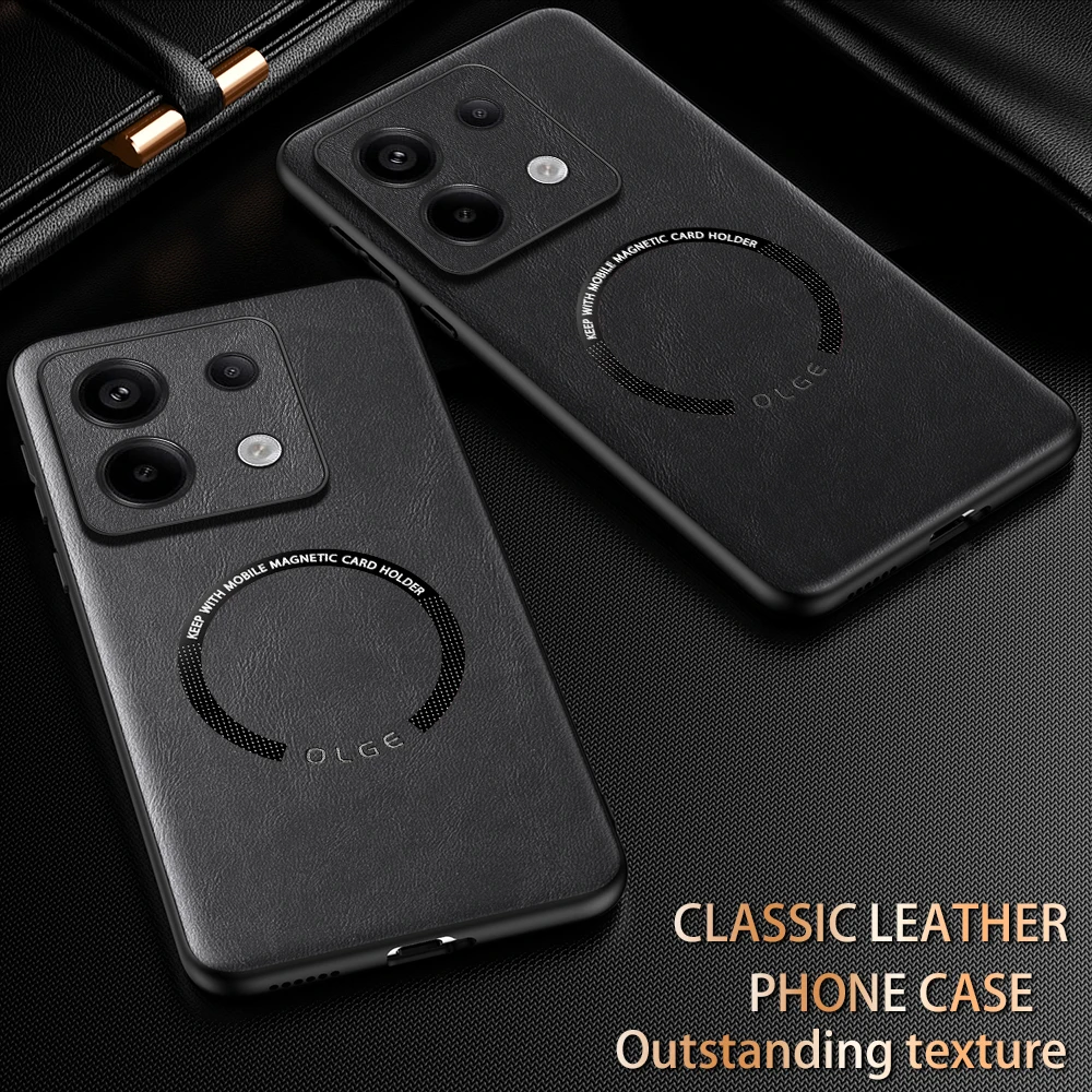 Роскошная искусственная кожа для Redmi Note 13 Pro Plus силиконовый чехол 4G телефон 13C