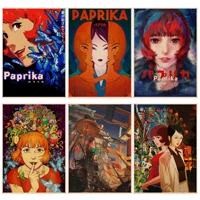 satoshi kon movie paprika retro anime diy poster kraft paper vintage poster wall art painting study home decor