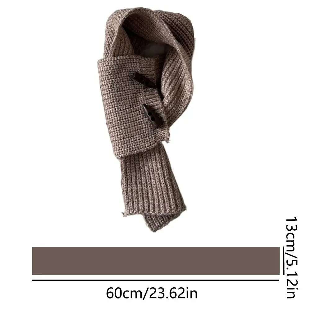 Теплый детский повседневный шарф однотонный вязаный искусственный воротник в