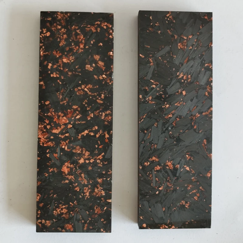 

Красный медный углеродный набор для рукояток ножей 2 шт.