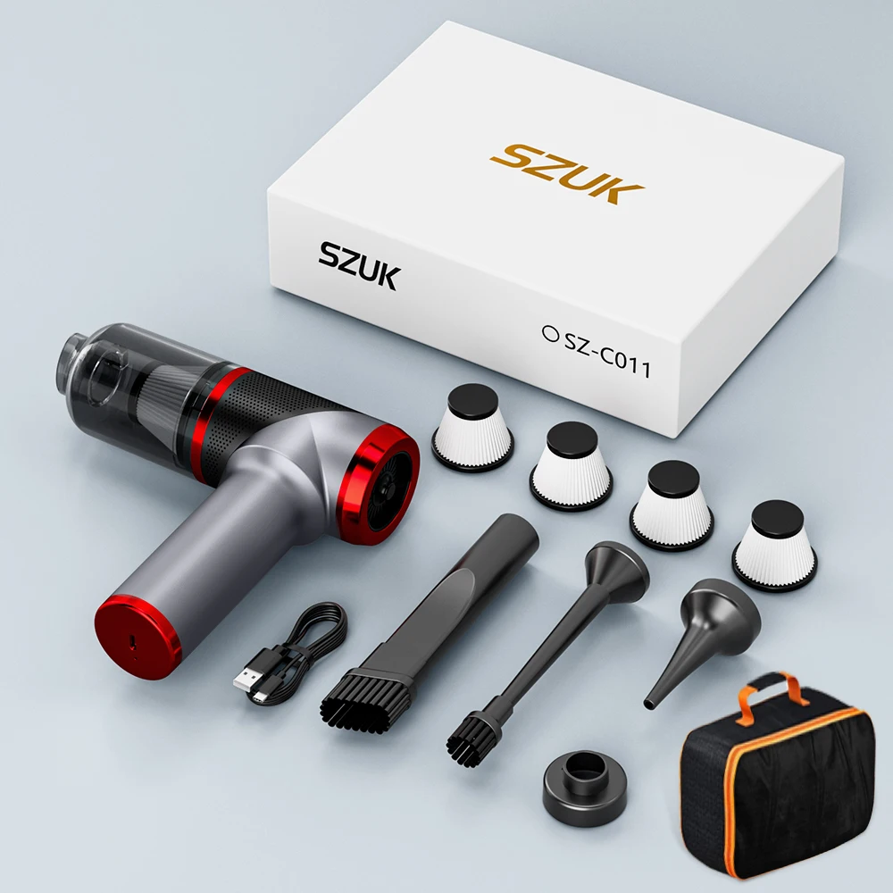 

SZUK автомобильный пылесос с сильным всасыванием, беспроводная ручная чистящая машина, мини-портативный пылесос для автомобиля, дома и офиса автомобильный пылесос пылесос автомобильный