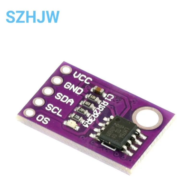 Модуль датчика температуры LM75 CJMCU-75, высокоскоростной интерфейс I2C IIC, высокоточная макетная плата для Arduino LM75A