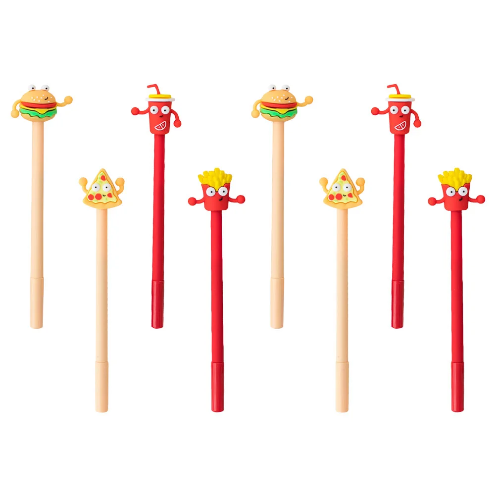 

8pcs Creative Gel-pens Lovely Food Model Signature Pens for Students (Random Style)