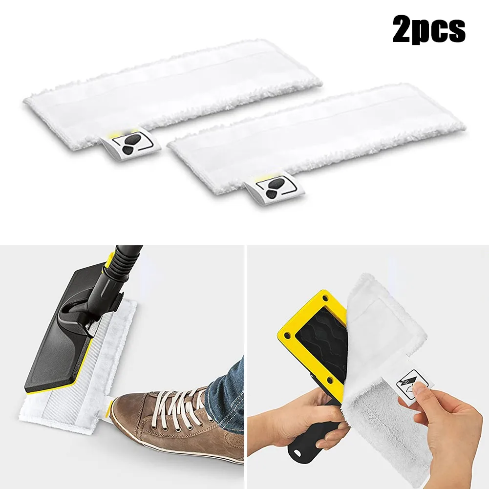 

2PCS Steam Cleaner Floor Cloth Pads Microfiber Replace Mop Head Cover For Karcher Easyfix SC1 SC2 SC3 SC4 SC5 Home Tools