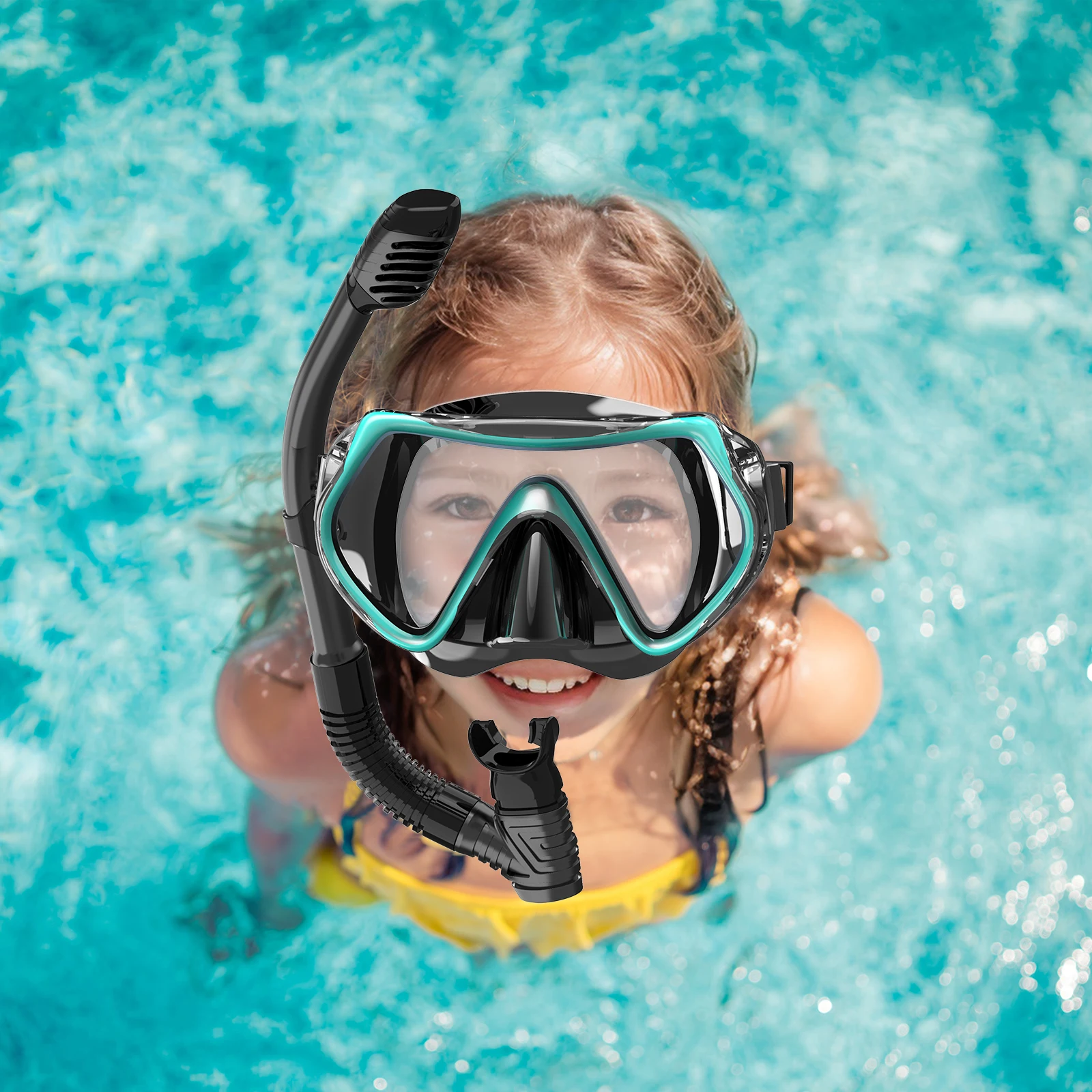 Маска для дайвинга подростков набор сухой трубки HD противотуманное закаленное