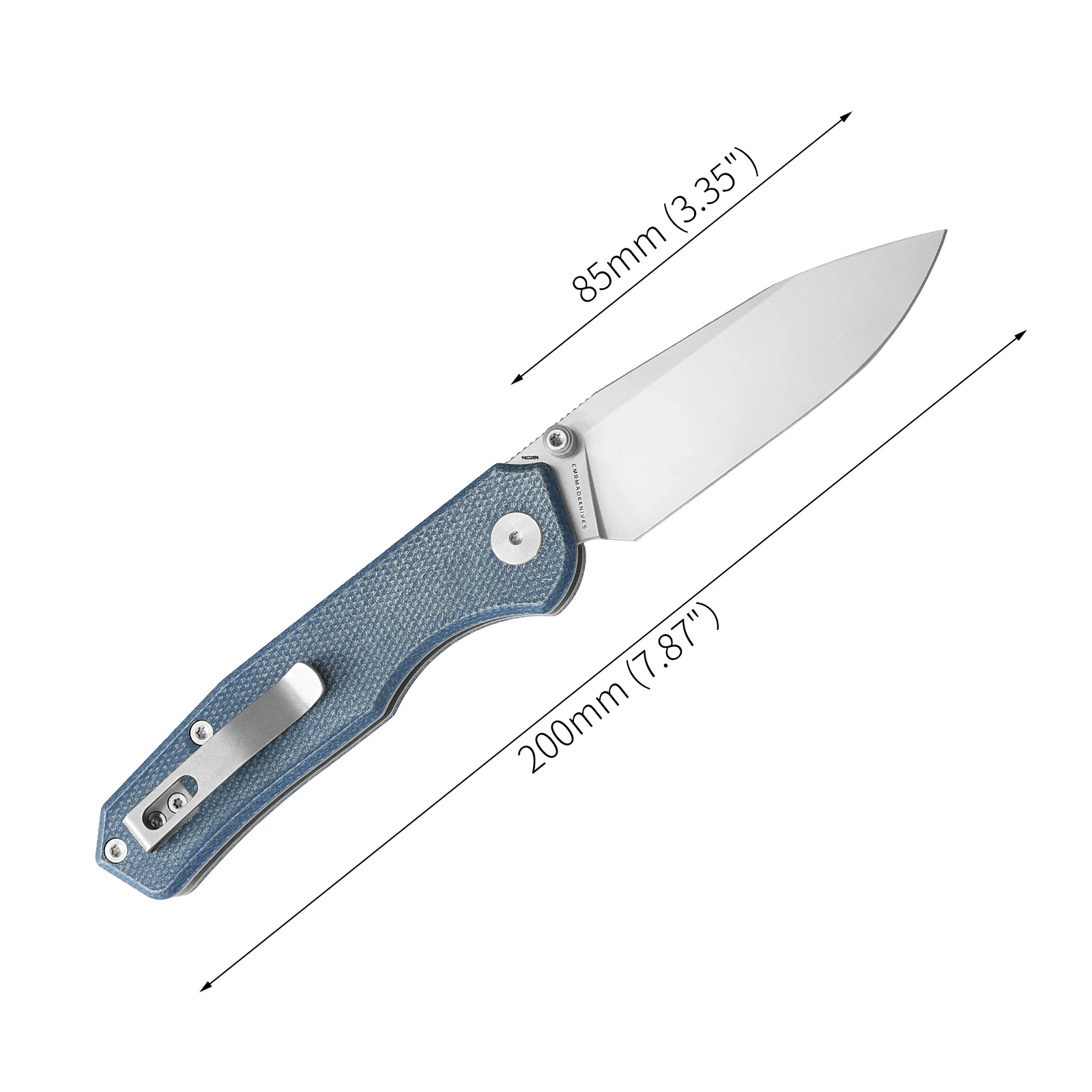Фото CMBMADEKNIVES Explorer Micarta Ручка 14C28N Стальное лезвие Карманный складной тактический нож для выживания и кемпинга на открытом воздухе EDC CMB-18D №2