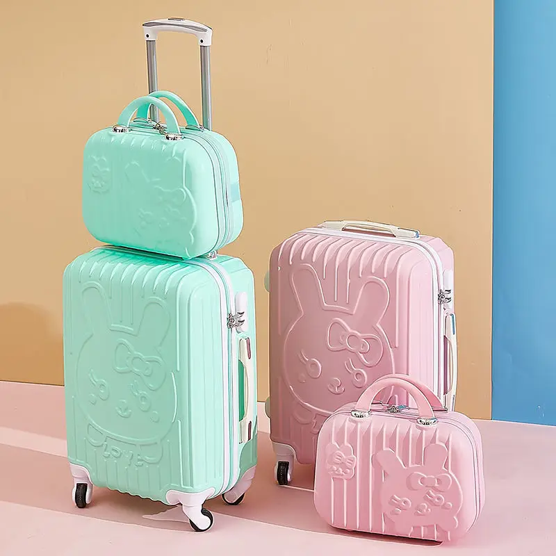 

Travel spinner Password luggage fashion Cosmetic bag 20/24 inch girl students trolley case woman rolling suitcase S15230-S15238