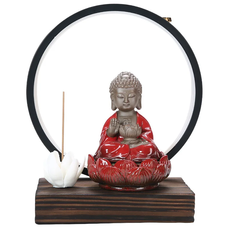 

Decoration Zen Mood Decorative Ornament Oud Incense Evaporator Censer Mosquito Repellent Incense Buddha Home Utensils Burners
