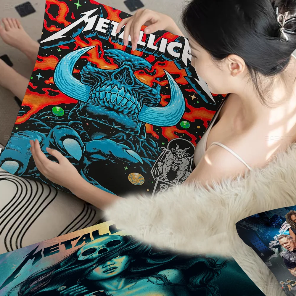 Band M-METALLICA Pillow Cover Sofa Cushion Home Room Decoration Children Gift