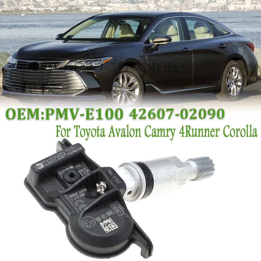 Фото 1/4 шт. для Toyota C-HR 2020-2024 Camry bZ4X 2022-2024 Yaris Cross 2021-2024 Corolla датчик давления в шинах PMV-E100 42607-02090 №1