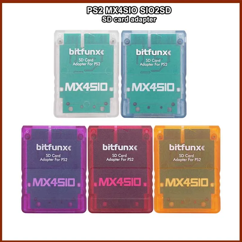 Для PS2 игровых консолей видеоконсоли с прозрачным корпусом кардридер DIY MX4SIO SIO2SD