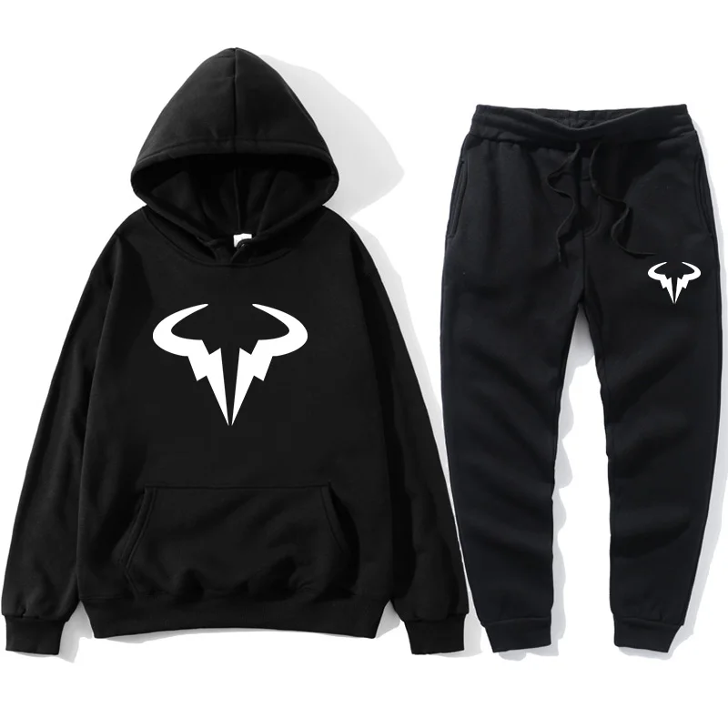 

Men's hoodie suit Rafaels Nadal Natto Bull sportswear pullover sweater + sports pants jogging men's pullover 3XL sports suit men