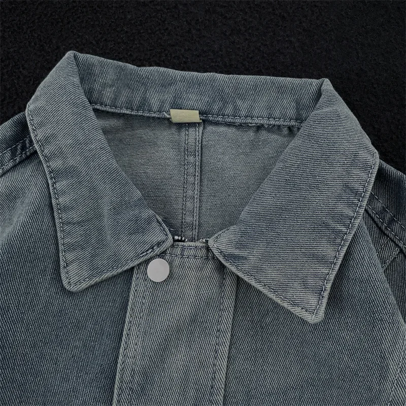 Джинсовая куртка для мужчин новый стиль американская уличная винтажная модная