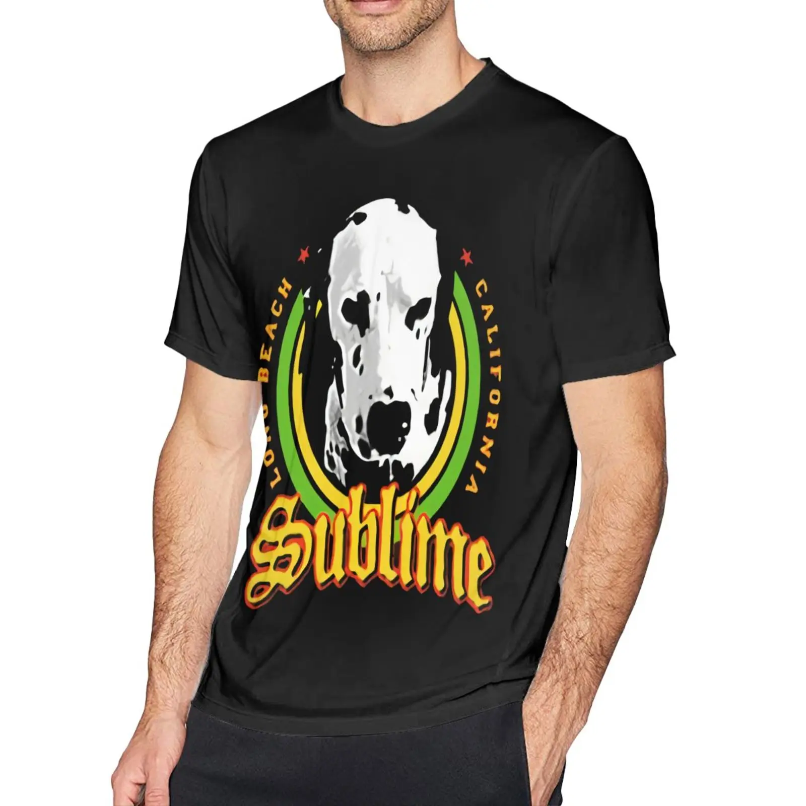 

Футболка мужская оверсайз с графическим принтом, брендовая одежда с принтом Lou Dog