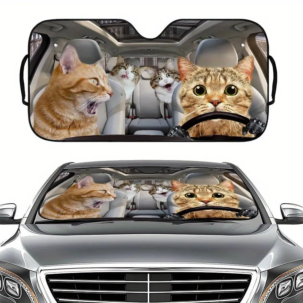 Индивидуальный складной Забавный глянцевый солнцезащитный отражатель с