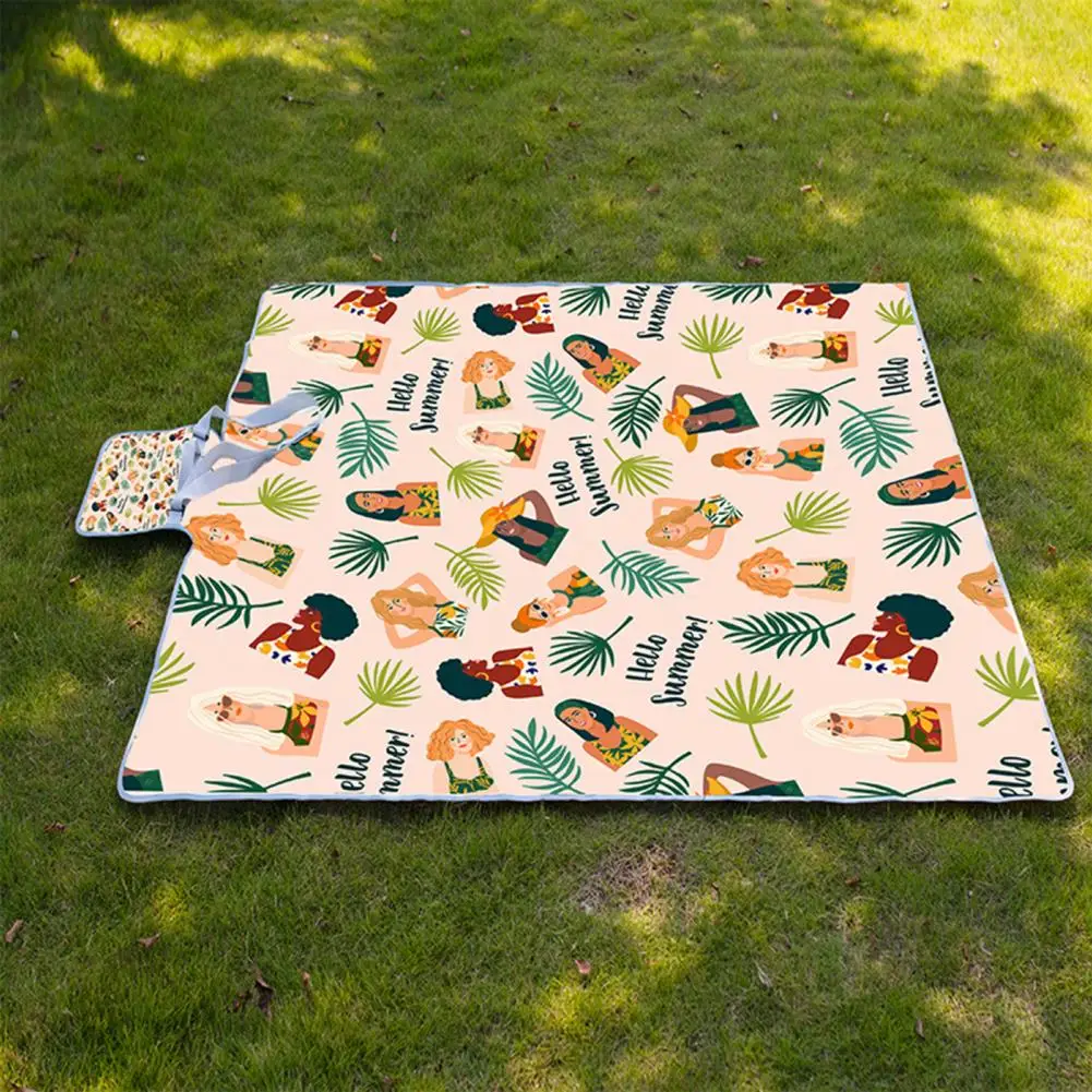

Picnic Mat Sandproof Large Space Foldable Printed Multifunctional Moistureproof Oversized Outdoor Waterproof Durable Picnic Blan