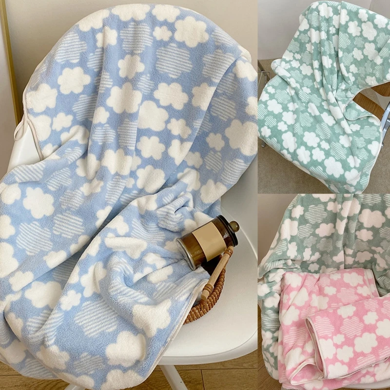 

Полотенце для лица с мультяшными облаками/банные полотенца из кораллового флиса, абсорбирующее, быстросохнущее