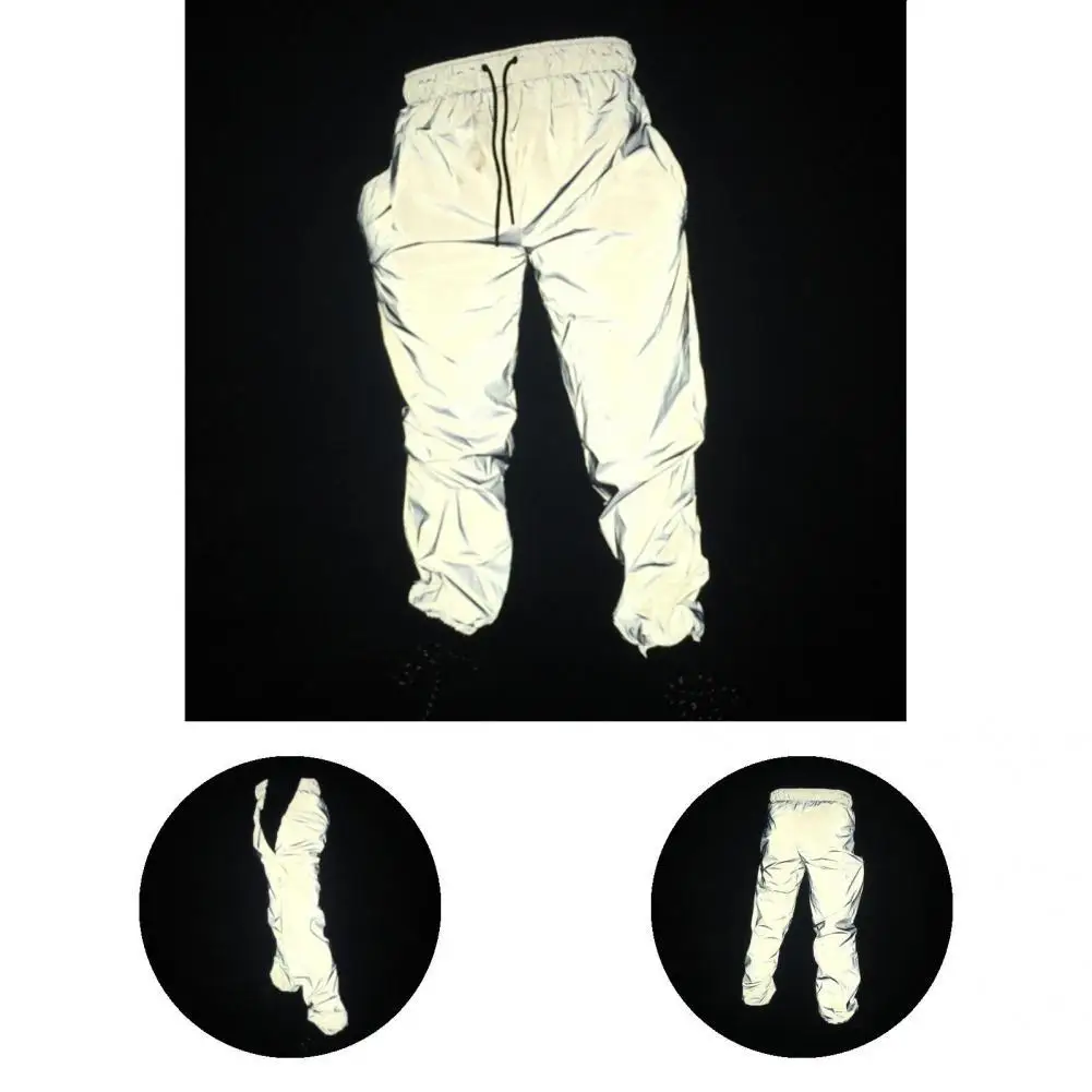 

His-and-hers Clothes Hip-hop Style Night Light Couple Sweatpants for Daily Wear