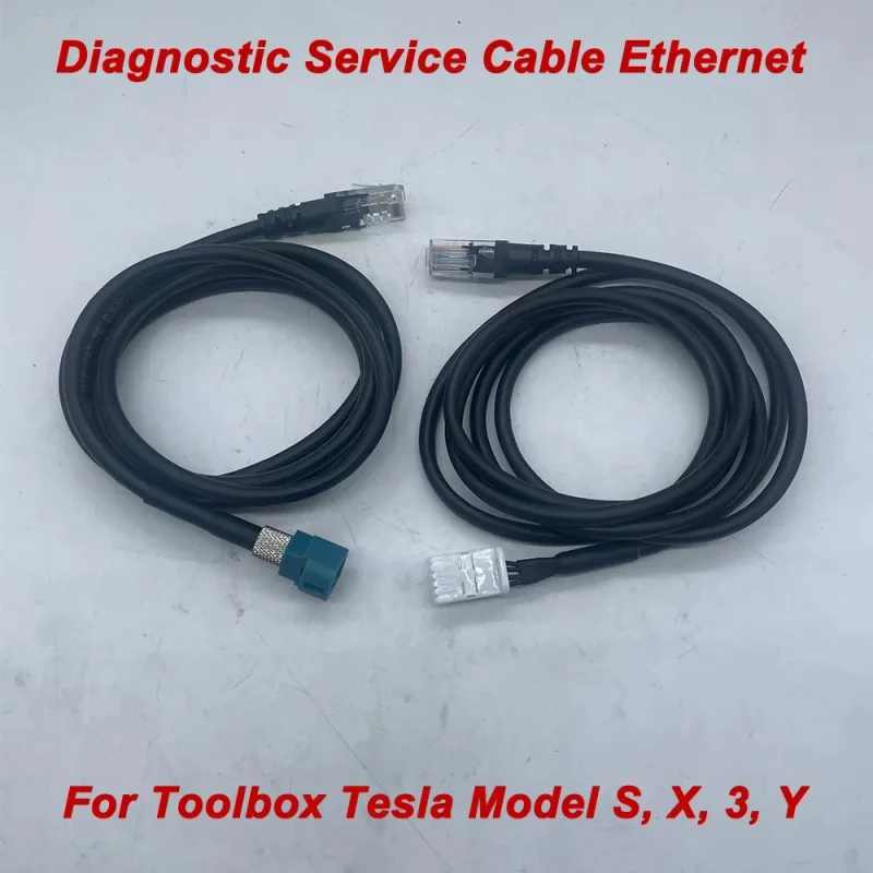 Фото Новые 1,5-метровые диагностические сервисные кабели Ethernet для ящика для инструментов Tesla Model 3/Y Model S/X 1137658-00-A 1137658-00-C Ремонтный инструмент №1