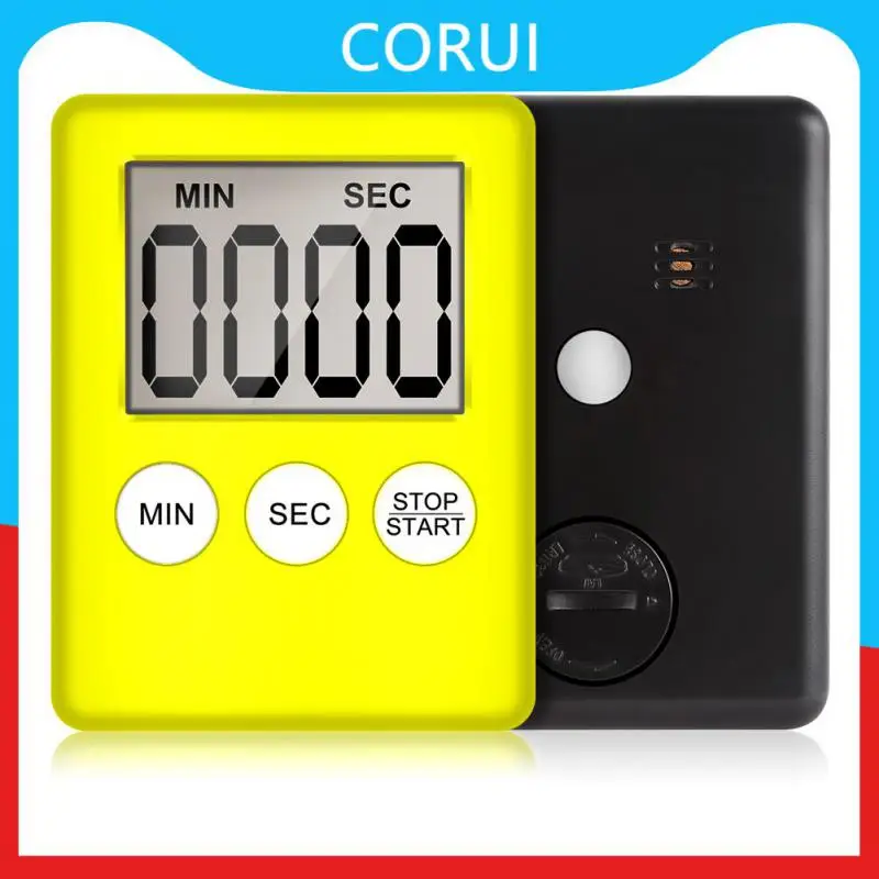 

Square Cooking Countdown Alarm Cooking Baking Count Up Temporizador Super Thin Lcd Digital Screen Kitchen Timer Mechanical