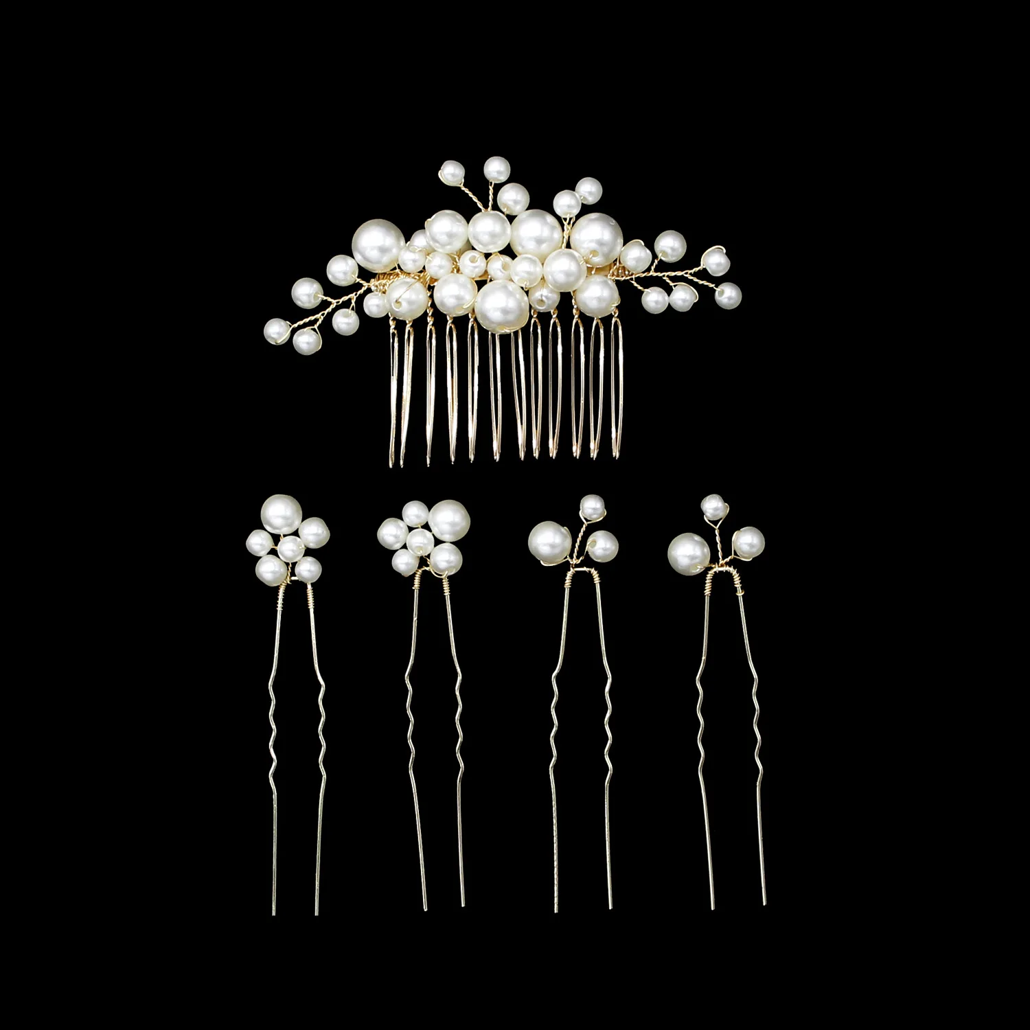 

6pcs/set HOT European Design Wedding Hair Accessories Pearl Crystal Flower Bridal Hair Comb Wedding Hair Jewelry Gift