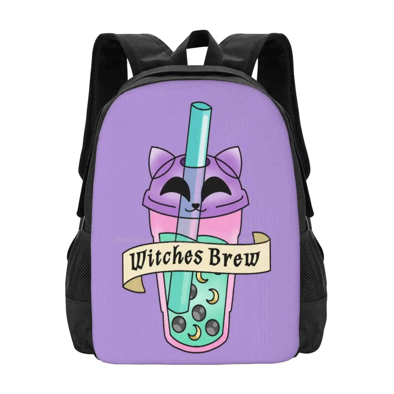 Laptop Witchy Pastel Goth Aesthetic Witches Brew Purple Lila