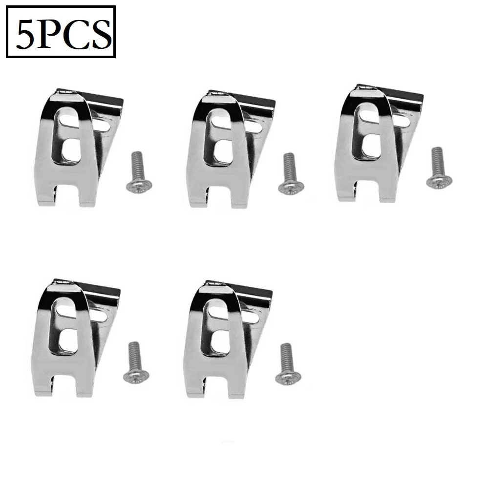 

3/5pcs Belt Clip Hook Silver Steel 47*28mm For MKT LXT DTD152 DTD129 Impact Drill Impact Driver Wrench Power Tool Accessories