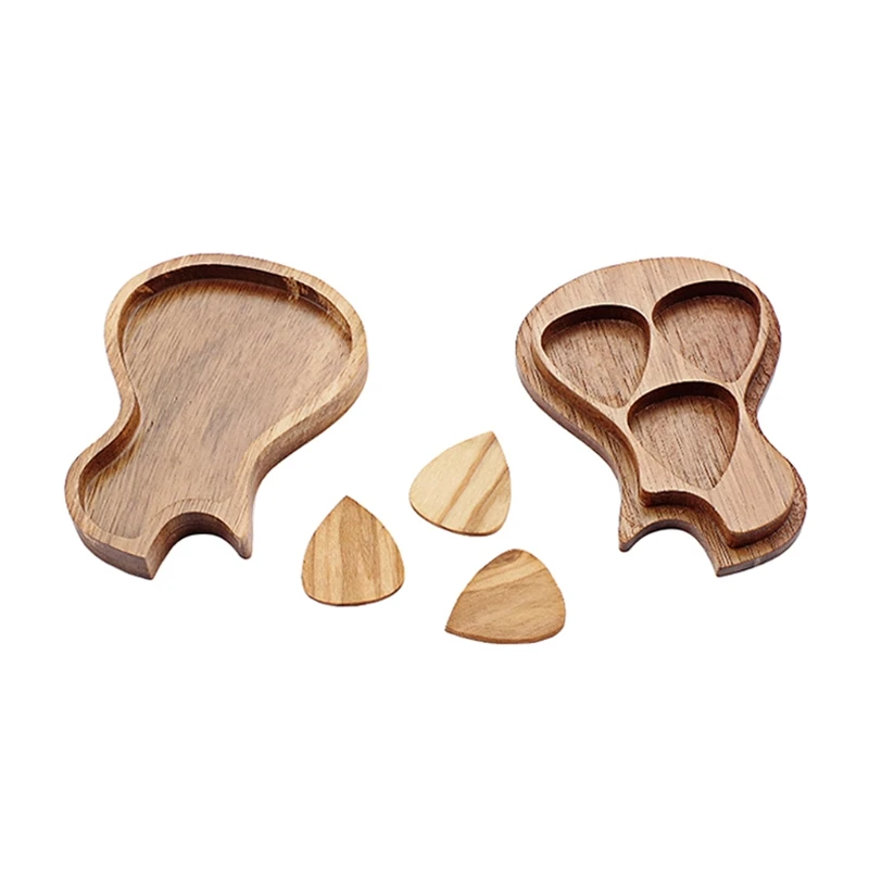 

F1FD Guitar Pick,Wooden Guitar Pick,"Round Tip" Quality Natural Wood Guitar Pick Set