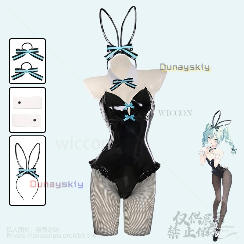 Фото Anime Mikkuu 16th Anniversary Cosplay Game Project Sekai Bunny Girl Uniform Sexy Jumpsuit Cos For Halloween Christmas Customized №2
