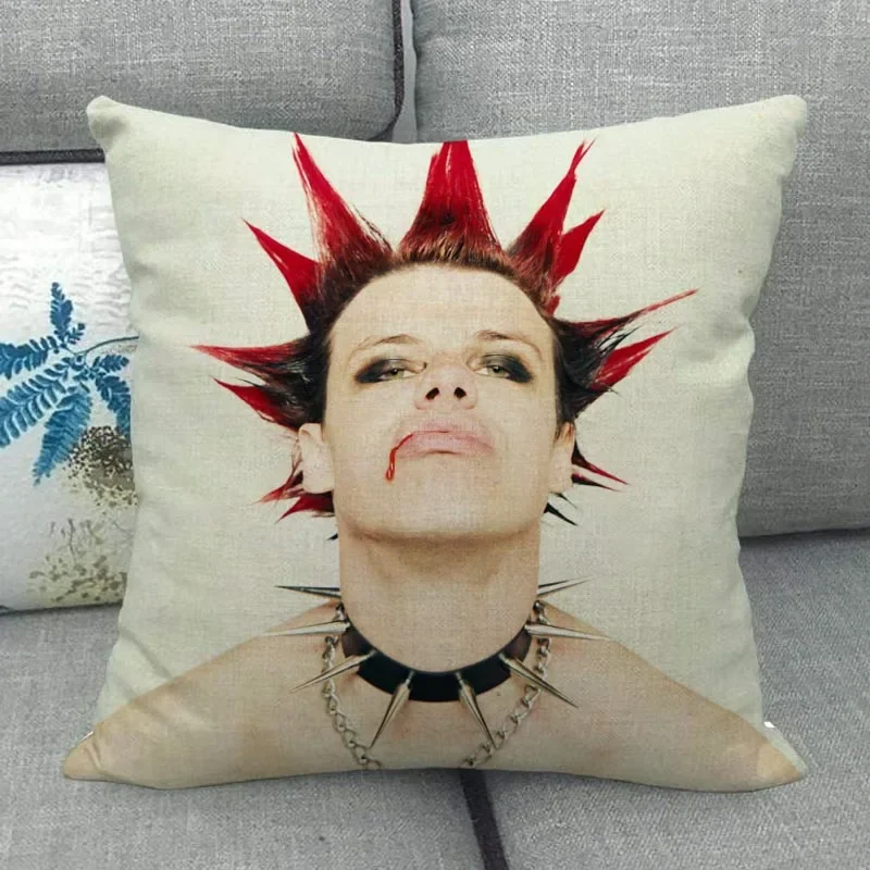 

Декоративная наволочка Yungblud из хлопка и льна 45x45 см