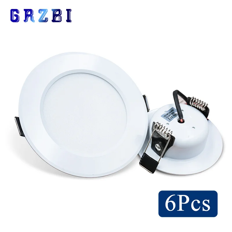 

6pcs/lot LED Downlight 3W 5W 7W 9W 12W 15W Celling Lamp Round LED Blub 220V Recessed Indoor LED Ceiling Light for Living Room
