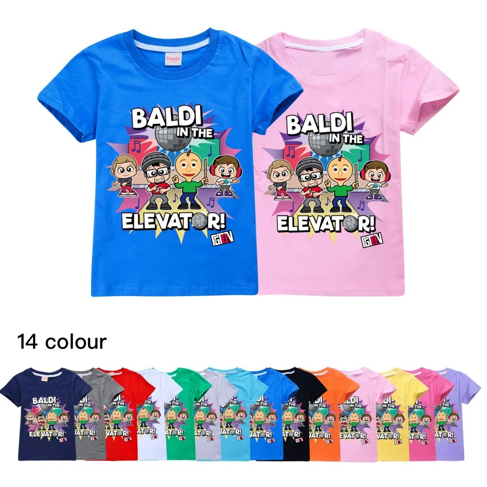

Новинка FGTEEV, футболка для маленьких девочек и мальчиков, детские летние топы, Повседневная футболка в стиле хип-хоп для подростков с коротким рукавом, пуловер, Лидер продаж, 2023