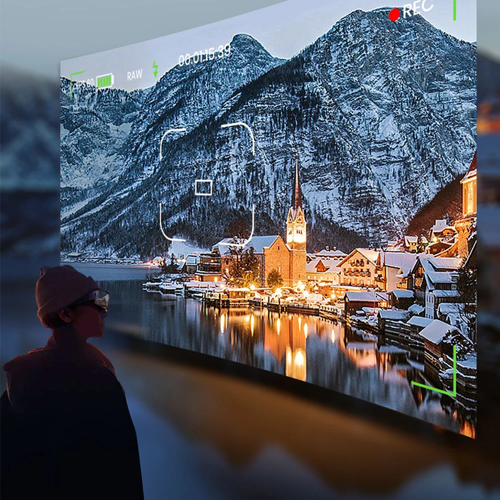 Lakw 34-дюймовое оборудование AR 4K HD для съемки умные очки с дистанционным