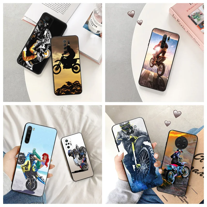 

Мотоциклетные чехлы для телефонов Redmi Note 9 9T 9S 8T 7 8 Pro 6 6A 8A 7A 9A 9C 9i K40 K40S