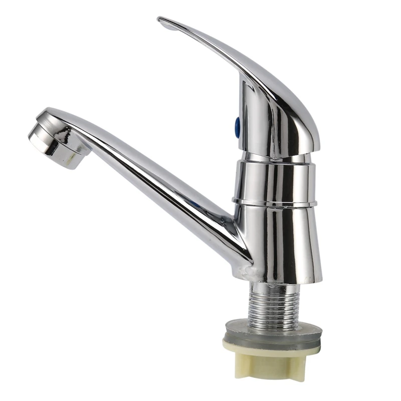 

5X Bathroom Sink Chrome Finish Single Handle Basin Faucet Water Tap