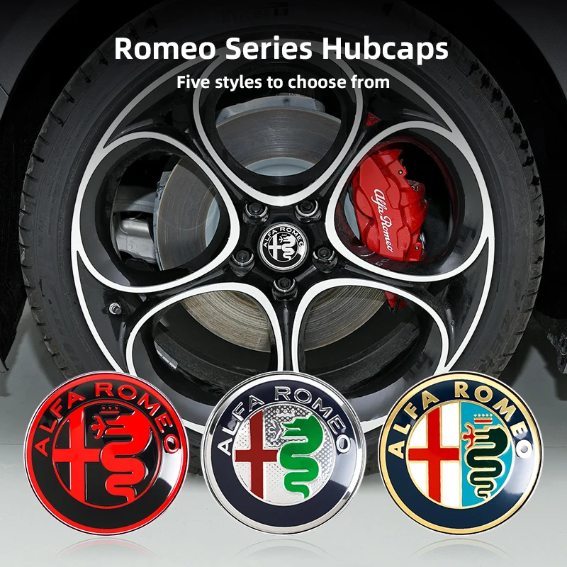 4 шт. 60 мм колпаки для центральных ступиц автомобильных колес Alfa Romeo 4C 159 Spider Giulia