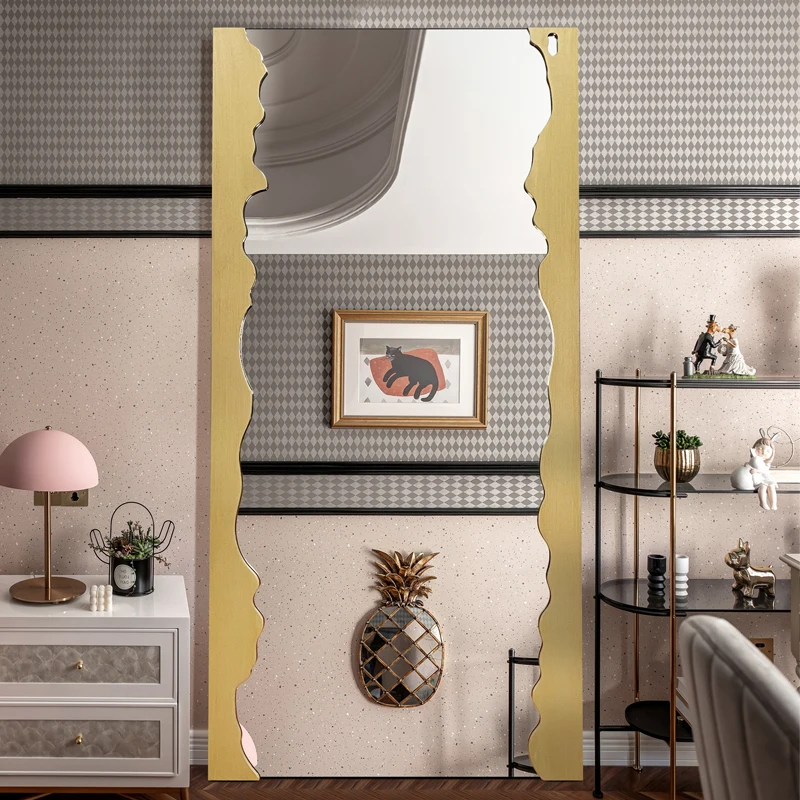 

Big Makeup Wall Mirror Decorations Living Room Hairdressing Mirror Bedroom Salon Decoracion Para El Hogar Nordic Home Decor