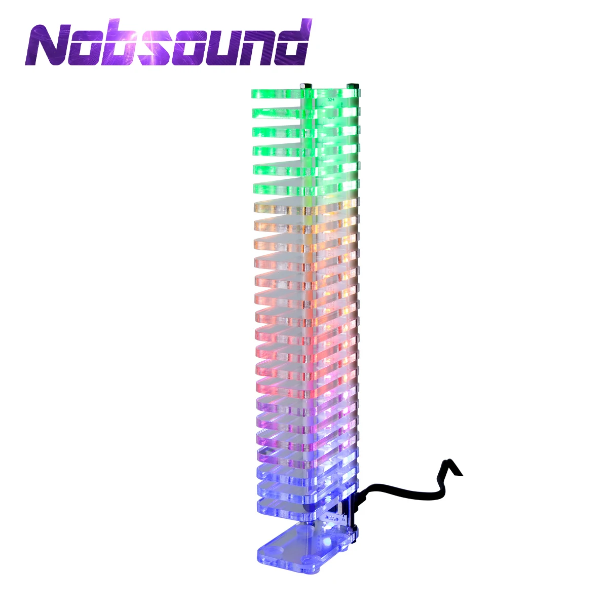

Nobsound Crystal Cube светодиодный музыкальный уровень спектра звука усилитель звука измеритель УФ DIY комплект